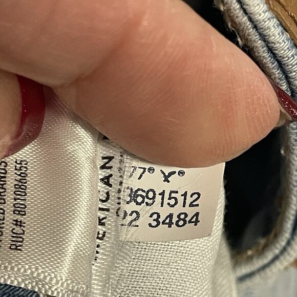 American Eagle HI-RISE JEGGING Women's 12R Blue Light Wash Stretch Denim - Picture 9 of 10